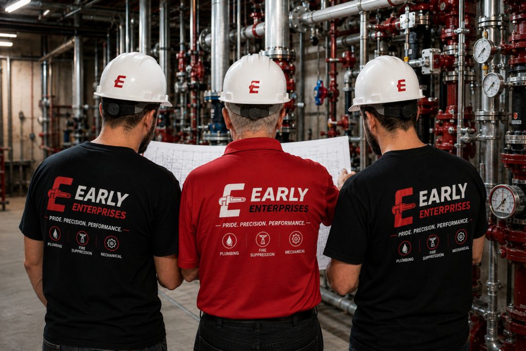 Early Plumbing Employees